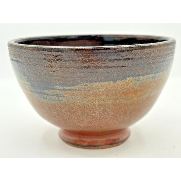 Firewood Kiln Glaze‎ Stoneware Snack Bowls Set of 3 Wheel Thrown Studio Art - Picture 12 of 16